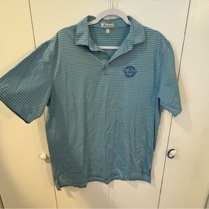 Peter Millar Palm Beach Gardens PGA Nationals Gold Polo 100% Cotton